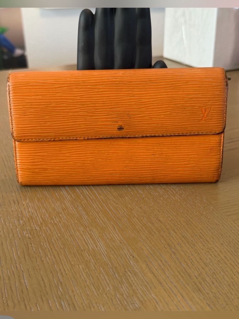 Louis Vuitton Orange Epi Wallet